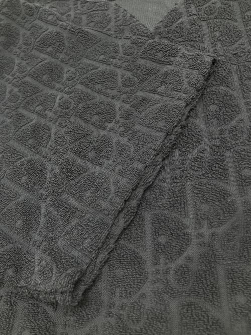 Christian Dior（クリスチャン ディオール）Christian Dior (クリスチャン ディオール) オブリークジャガードパイルTシャツ ネイビー サイズ:Ｍの古着・服飾アイテム