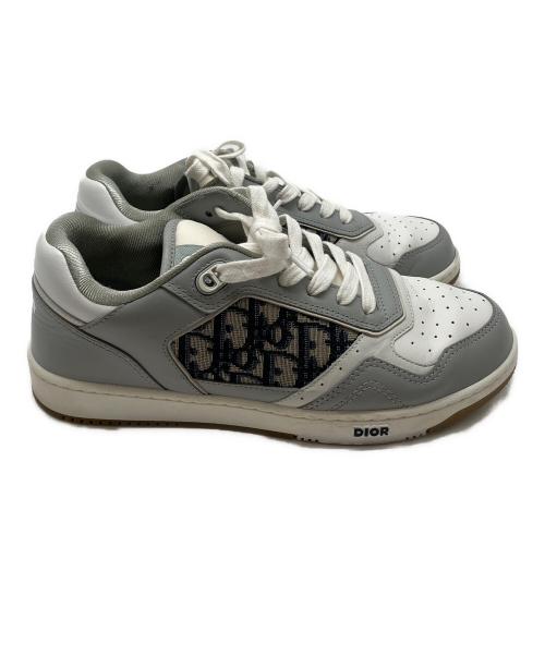 Christian Dior（クリスチャン ディオール）Christian Dior (クリスチャン ディオール) B27 アップタウン ロートップスニーカー グレー×ホワイト サイズ:26の古着・服飾アイテム