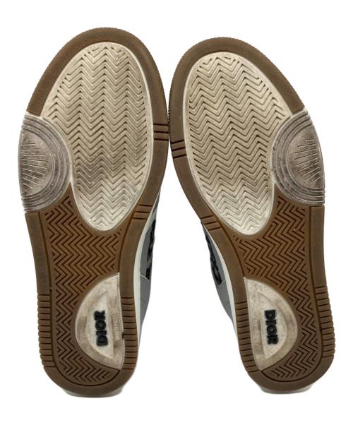 Christian Dior（クリスチャン ディオール）Christian Dior (クリスチャン ディオール) B27 アップタウン ロートップスニーカー グレー×ホワイト サイズ:26の古着・服飾アイテム