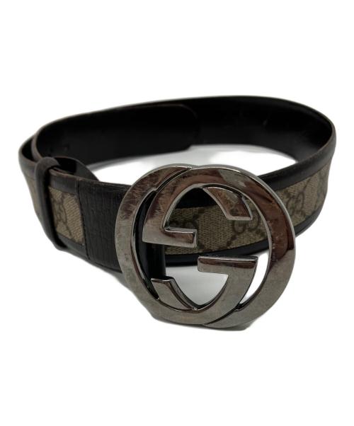 GUCCI（グッチ）GUCCI (グッチ) レザーベルト ブラウンの古着・服飾アイテム