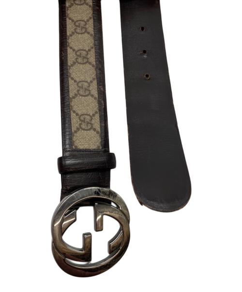GUCCI（グッチ）GUCCI (グッチ) レザーベルト ブラウンの古着・服飾アイテム
