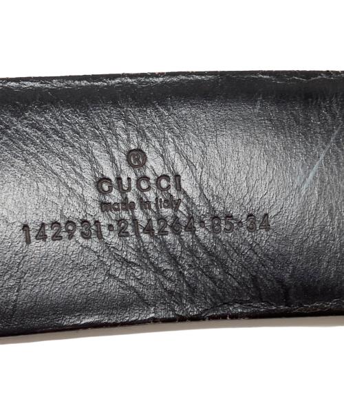 GUCCI（グッチ）GUCCI (グッチ) レザーベルト ブラウンの古着・服飾アイテム