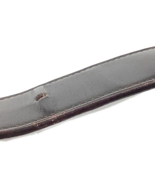 GUCCI（グッチ）GUCCI (グッチ) GGレザーベルト キャメル×ブラウンの古着・服飾アイテム