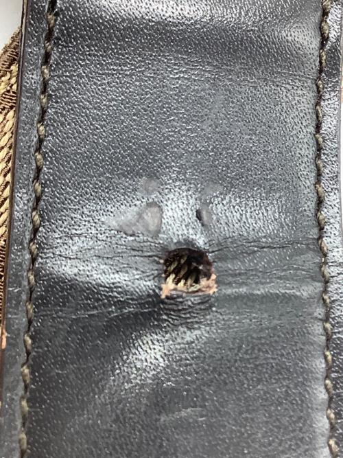 GUCCI（グッチ）GUCCI (グッチ) GGレザーベルト キャメル×ブラウンの古着・服飾アイテム