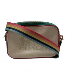 COACH（コーチ）の古着「ショルダーバッグ」｜ホワイト×グリーン×ピンク