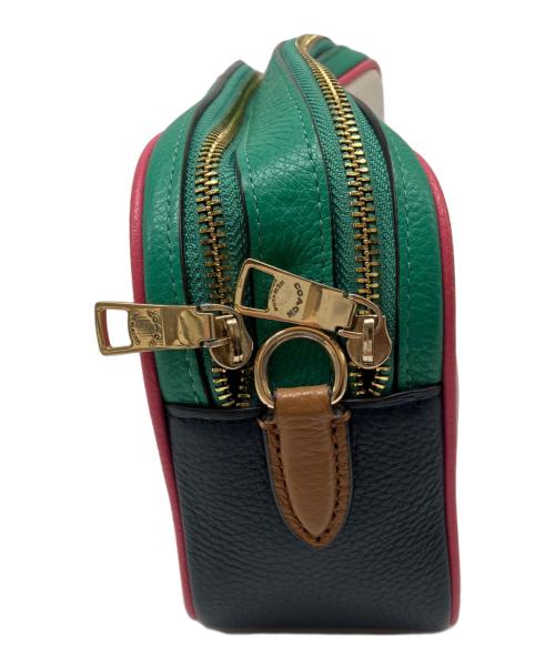 COACH（コーチ）COACH (コーチ) ショルダーバッグ ホワイト×グリーン×ピンクの古着・服飾アイテム