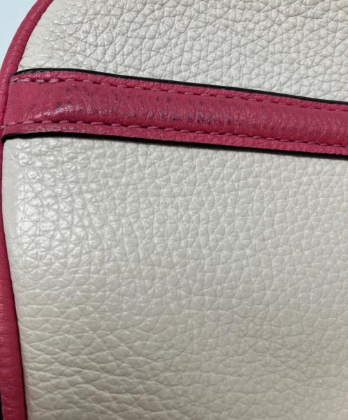 COACH（コーチ）COACH (コーチ) ショルダーバッグ ホワイト×グリーン×ピンクの古着・服飾アイテム