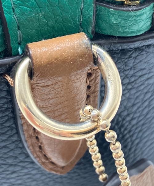 COACH（コーチ）COACH (コーチ) ショルダーバッグ ホワイト×グリーン×ピンクの古着・服飾アイテム