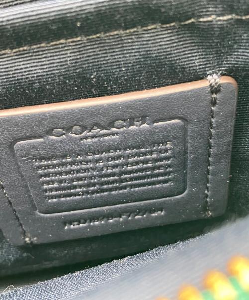 COACH（コーチ）COACH (コーチ) ショルダーバッグ ホワイト×グリーン×ピンクの古着・服飾アイテム