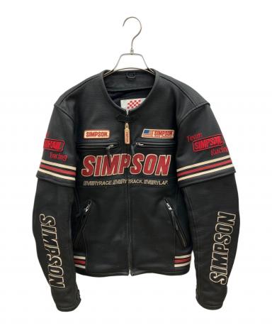 中古・古着通販】SIMPSON (シンプソン) 2WAYレザーライダース