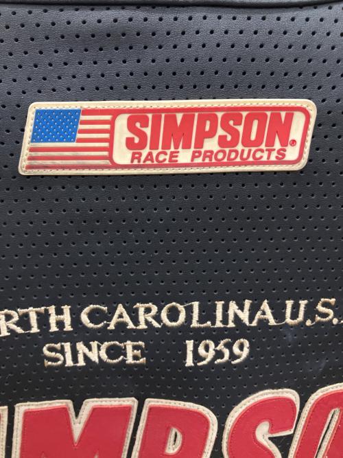 SIMPSON（シンプソン）SIMPSON (シンプソン) 2WAYレザーライダースジャケット ブラック×レッド サイズ:Lの古着・服飾アイテム