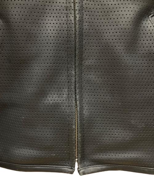 SIMPSON（シンプソン）SIMPSON (シンプソン) 2WAYレザーライダースジャケット ブラック×レッド サイズ:Lの古着・服飾アイテム