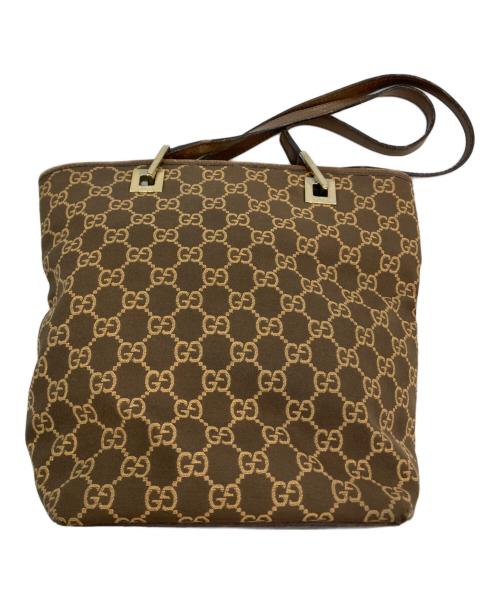 GUCCI（グッチ）GUCCI (グッチ) ハンドバッグ ブラウンの古着・服飾アイテム