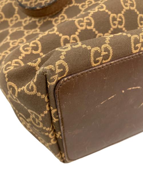 GUCCI（グッチ）GUCCI (グッチ) ハンドバッグ ブラウンの古着・服飾アイテム