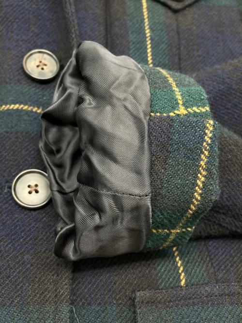 RALPH LAUREN（ラルフローレン）RALPH LAUREN (ラルフローレン) 3Bチェックジャケット グリーン×ネイビー サイズ:2の古着・服飾アイテム