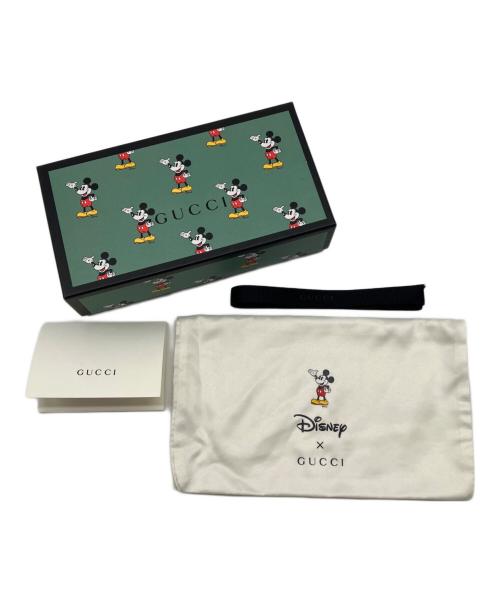 GUCCI（グッチ）GUCCI (グッチ) DISNEY (ディズニー) ミニGGスプリームジップアラウンドウォレット ブラウンの古着・服飾アイテム