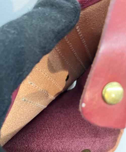 BEERBELLY（ビアベリー）BEERBELLY (ビアベリー) コンパクトウォレット ボルドーの古着・服飾アイテム