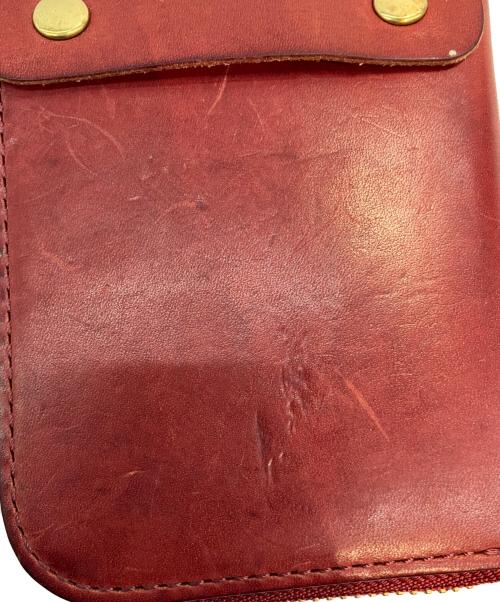 BEERBELLY（ビアベリー）BEERBELLY (ビアベリー) コンパクトウォレット ボルドーの古着・服飾アイテム