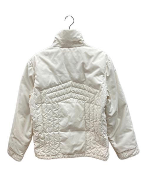 Eddie Bauer（エディーバウアー）Eddie Bauer (エディーバウアー) 00sダウンジャケット PREMIUM GOOSE DOWN 緑タグ 古着 ホワイト サイズ:Ｍの古着・服飾アイテム