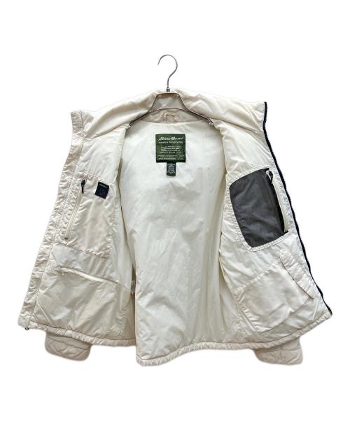 Eddie Bauer（エディーバウアー）Eddie Bauer (エディーバウアー) 00sダウンジャケット PREMIUM GOOSE DOWN 緑タグ 古着 ホワイト サイズ:Ｍの古着・服飾アイテム