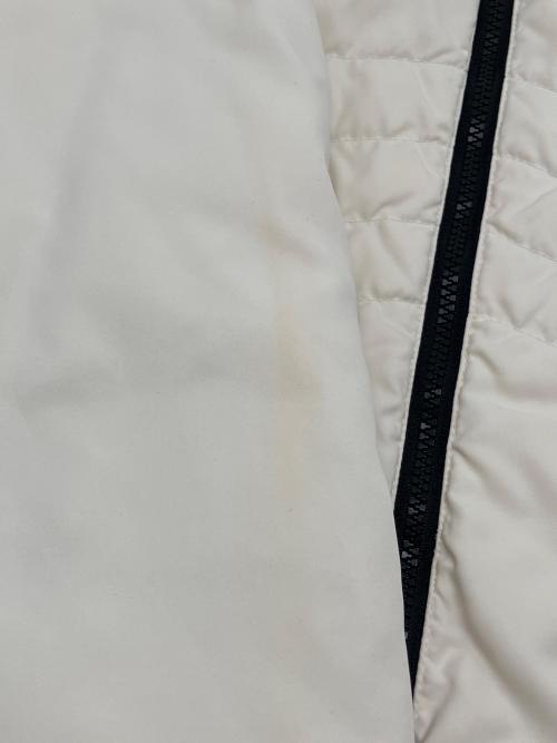 Eddie Bauer（エディーバウアー）Eddie Bauer (エディーバウアー) 00sダウンジャケット PREMIUM GOOSE DOWN 緑タグ 古着 ホワイト サイズ:Ｍの古着・服飾アイテム