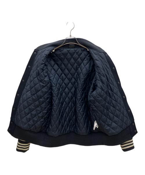 adidas（アディダス）adidas (アディダス) ウールスタジャン ネイビー×ベージュ サイズ:Lの古着・服飾アイテム