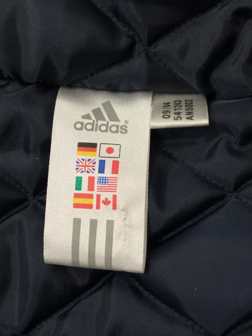 adidas（アディダス）adidas (アディダス) ウールスタジャン ネイビー×ベージュ サイズ:Lの古着・服飾アイテム