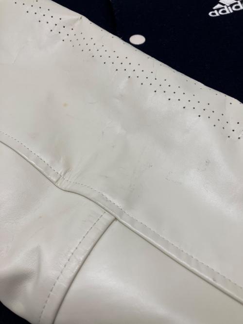 adidas（アディダス）adidas (アディダス) ウールスタジャン ネイビー×ベージュ サイズ:Lの古着・服飾アイテム