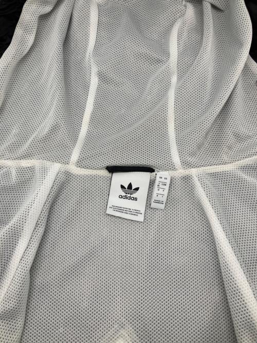 adidas（アディダス）adidas (アディダス) フーデッドジャケット ブラック×ホワイト サイズ:Ｍの古着・服飾アイテム