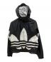adidas（アディダス）の古着「フーデッドジャケット」｜ブラック×ホワイト