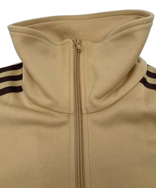 adidas（アディダス）adidas (アディダス) 80sトラックジャケット 銀タグ 万国旗タグ 古着 ベージュ×ブラウン サイズ:Lの古着・服飾アイテム