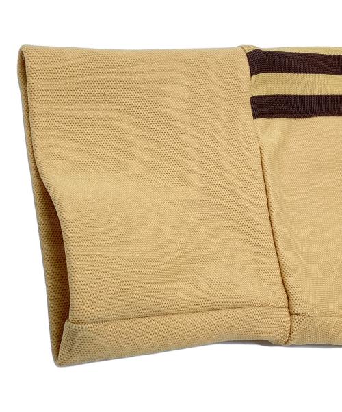 adidas（アディダス）adidas (アディダス) 80sトラックジャケット 銀タグ 万国旗タグ 古着 ベージュ×ブラウン サイズ:Lの古着・服飾アイテム