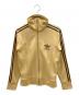 adidas（アディダス）の古着「80sトラックジャケット 銀タグ 万国旗タグ 古着」｜ベージュ×ブラウン