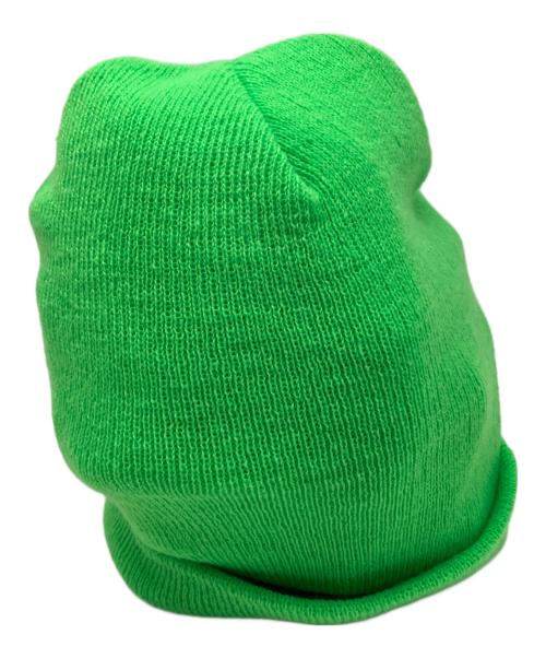 HUMAN MADE（ヒューマンメイド）HUMAN MADE (ヒューマンメイド) ニット帽 黄緑の古着・服飾アイテム