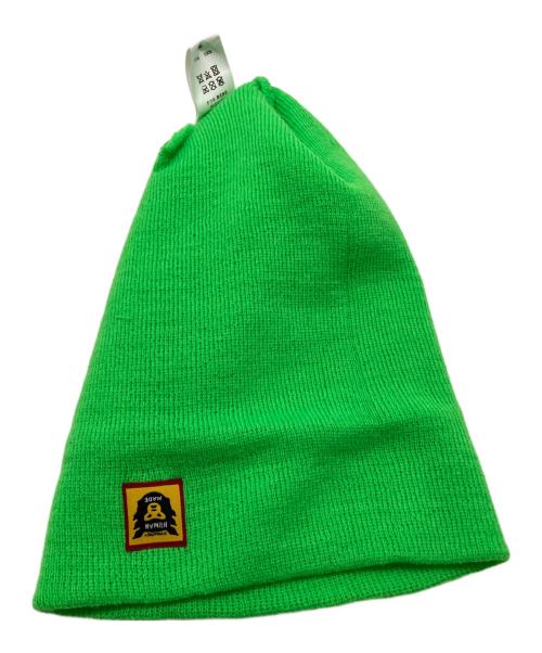 HUMAN MADE（ヒューマンメイド）HUMAN MADE (ヒューマンメイド) ニット帽 黄緑の古着・服飾アイテム