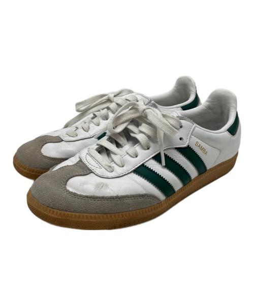 adidas（アディダス）adidas (アディダス) スニーカー ホワイト×グリーン サイズ:26の古着・服飾アイテム