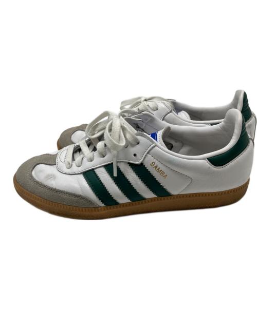 adidas（アディダス）adidas (アディダス) スニーカー ホワイト×グリーン サイズ:26の古着・服飾アイテム