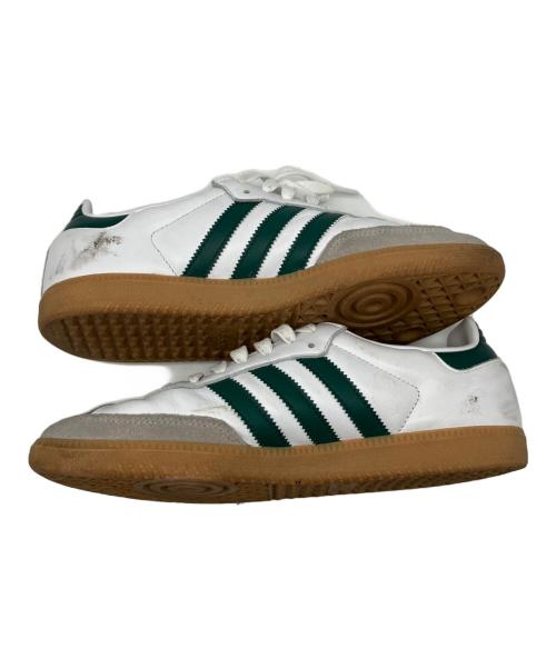 adidas（アディダス）adidas (アディダス) スニーカー ホワイト×グリーン サイズ:26の古着・服飾アイテム