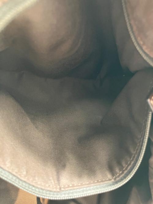 GUCCI（グッチ）GUCCI (グッチ) GGキャンバス2WAYバッグ ベージュ×ブラウンの古着・服飾アイテム