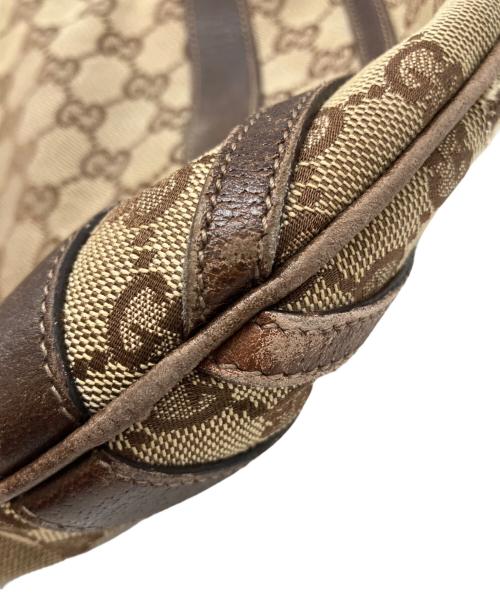 GUCCI（グッチ）GUCCI (グッチ) GGキャンバス2WAYバッグ ベージュ×ブラウンの古着・服飾アイテム