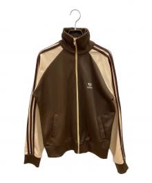 adidas（アディダス）の古着「90sトラックジャケット　古着」｜ブラウン×ベージュ