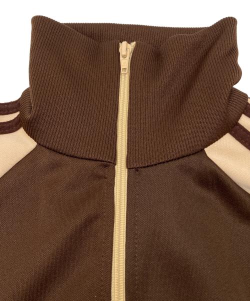 adidas（アディダス）adidas (アディダス) 90sトラックジャケット　古着 ブラウン×ベージュ サイズ:Ｍの古着・服飾アイテム