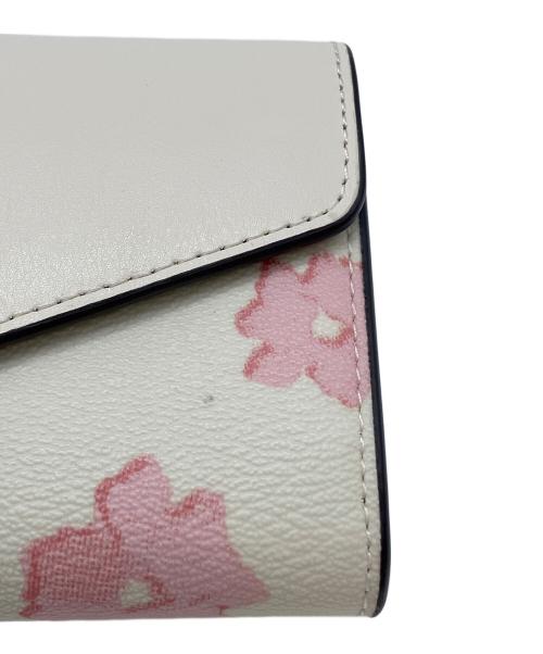 COACH（コーチ）COACH (コーチ) エンベロープ・ウォレット フローラルプリント長財布 アイボリーの古着・服飾アイテム