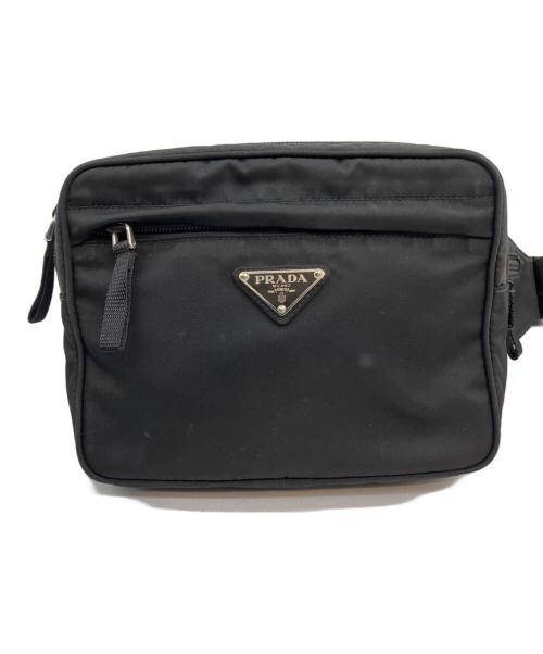 PRADA（プラダ）PRADA (プラダ) ウエストバッグ ブラックの古着・服飾アイテム