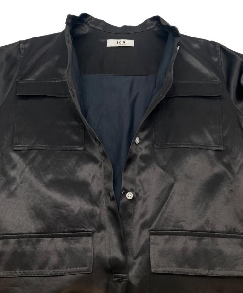 icB（アイシービー）icB (アイシービー) 長袖ワンピース ブラック サイズ:40 未使用品の古着・服飾アイテム