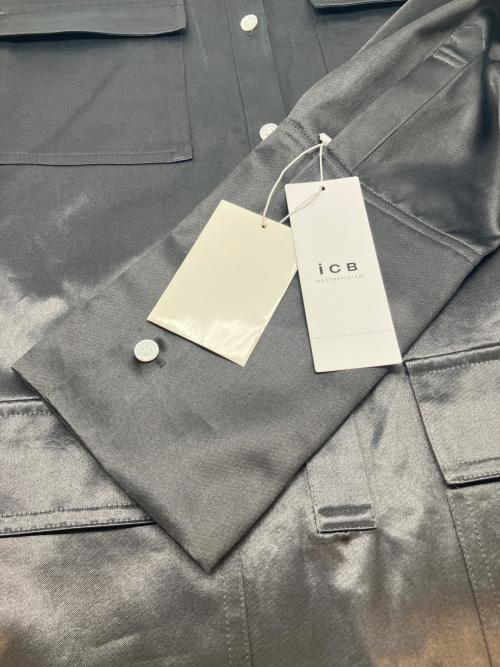 icB（アイシービー）icB (アイシービー) 長袖ワンピース ブラック サイズ:40 未使用品の古着・服飾アイテム