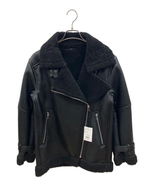 EMODA（エモダ）EMODA (エモダ) フェイクレザージャケット ブラック サイズ:Ｆ 未使用品の古着・服飾アイテム