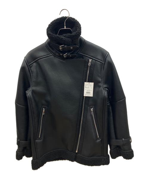 EMODA（エモダ）EMODA (エモダ) フェイクレザージャケット ブラック サイズ:Ｆ 未使用品の古着・服飾アイテム