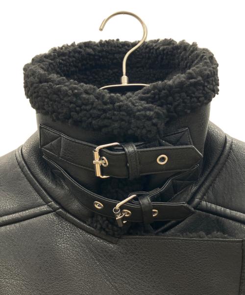 EMODA（エモダ）EMODA (エモダ) フェイクレザージャケット ブラック サイズ:Ｆ 未使用品の古着・服飾アイテム