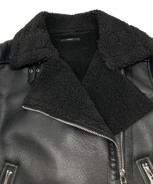 EMODA（エモダ）EMODA (エモダ) フェイクレザージャケット ブラック サイズ:Ｆ 未使用品の古着・服飾アイテム